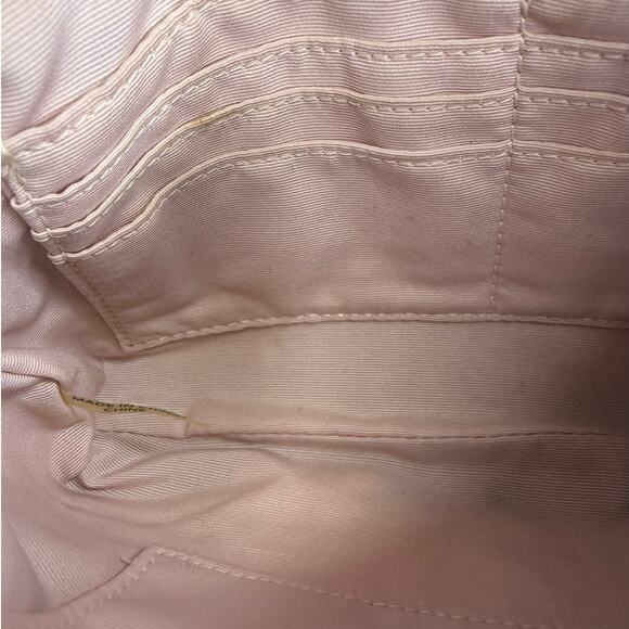 COACH y2k Patent Leather Canvas Gray Signature Canvas Wristlet Mini Purse - Picture 8 of 11